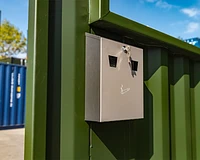 Smoking shelter cigarette bin