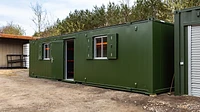 32ft Site Accommodation Unit in Green