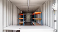 Storage Container with Shelving