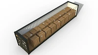 40ft Standard Container Carrying 24 Euro Pallets 