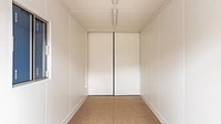 Container lined and fitted with electrics 