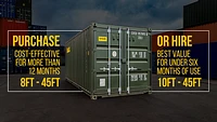 Hire or Purchase a Shipping Container