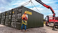 Delivery of 20ft container with lockbox