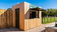 10ft Container Converted Into a Golf Course Kiosk
