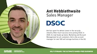 Ant Hebblethwaite, Sales Manager at DSOC
