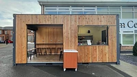 Durham Sixth Form Centre Shipping Container Cafe Roller Shutter Doors