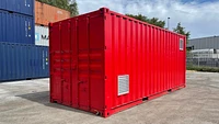 Chem Store Container Painted Red