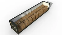 40ft Standard Container Carrying 24 Euro Pallets