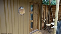 Pirate Themed Shipping Container Hotel Room Exterior 