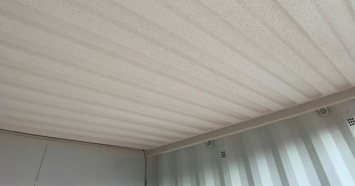 Container Ceiling Scuff Stop Condensation in a Shipping Container | Cleveland Containers