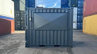 Serving Area Hatch on Small Shipping Container Modification
