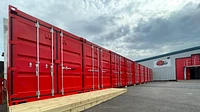 Red Containers at Ladybird Self Storage