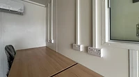 20ft Office interior, electrical sockets 
