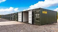 Storage Container with Open Doors