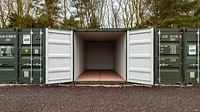 Front Facing Storage Container with Open Doors