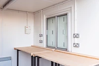 10ft White Workshop Internal Windows