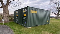 Two One Trip Green Tri Door Shipping Containers