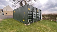 Two One Trip Green Tri Door Shipping Containers