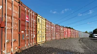 Anderson Self Storage wall of containers