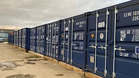 Containers Lined Up 