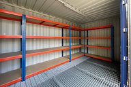 Custom Chemical Storage Unit with Lighting and Racking