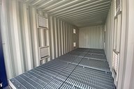 20ft Custom Chemical Storage Container Internal Floor and Louvre Vents
