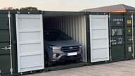 Car Storage at A Container Self Storage Site
