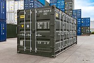 20ft High Cube Opening Shipping Container (Green)