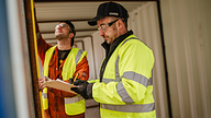 A shipping container inspection