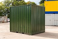 10ft Used Shipping Container rear