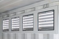 8ft Chemical Store (Grey) interior vents