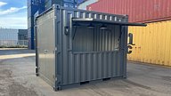 Grey 10ft Shipping Container Bar