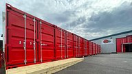 Red Containers at Ladybird Self Storage