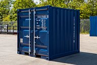 8ft Blue Shipping Container