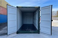 Open Doors on a 20ft High Cube Side Opening Shipping Container