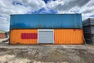 Container with Roller Shutter Door