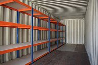 30ft Racked Container Interior Shelving