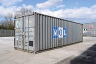 30ft Racked Container Exterior Side View