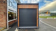 Durham Sixth Form Centre Shipping Container Cafe Roller Shutter Doors