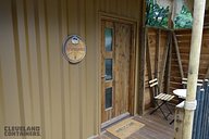 Pirate Themed Shipping Container Hotel Room Exterior 