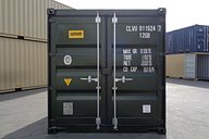 Green 10ft Shipping Container Cargo Doors