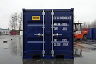 6ft Blue Shipping Container Front