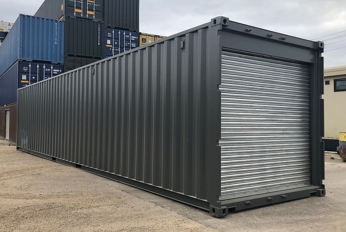40ft Roller Shutter Modification | Cleveland Containers