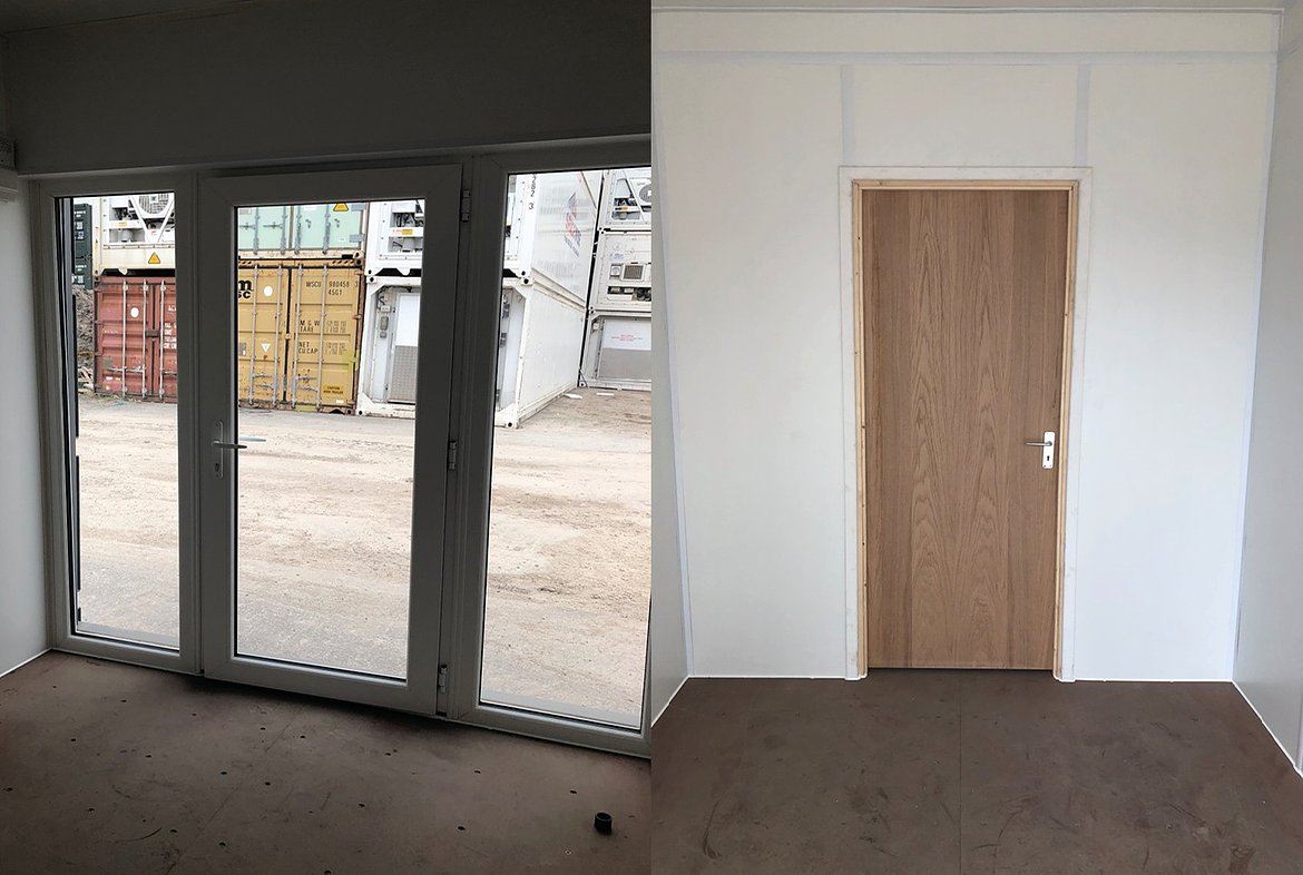 40ft Roller Shutter Modification | Cleveland Containers