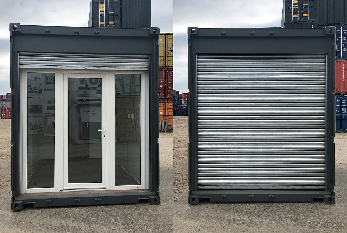 40ft Roller Shutter Modification | Cleveland Containers