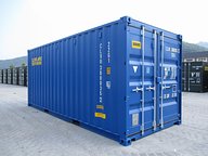 RAL 5010 Light Blue Shipping Container