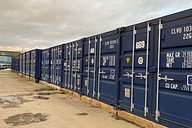 Containers Lined Up 