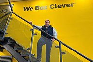 Cleveland Containers MD stood under We Box Clever Slogan