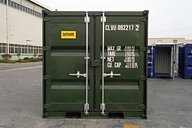 9ft Shipping Container Green Doors
