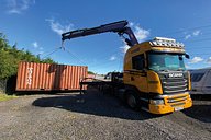 Anderson Self Storage container being placed